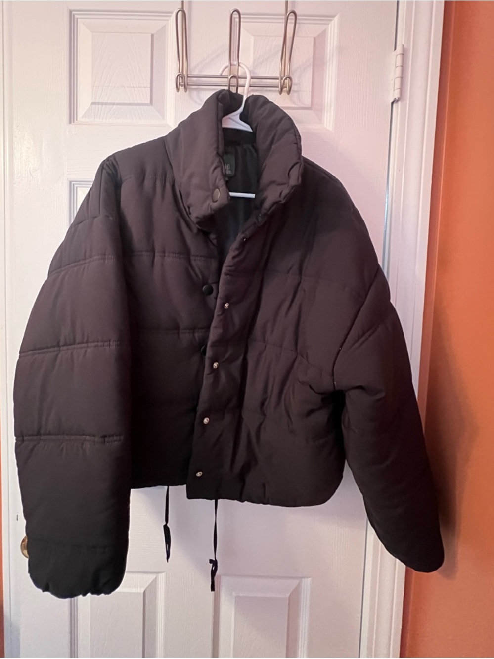 wild fable Black Cropped Puffer Jacket